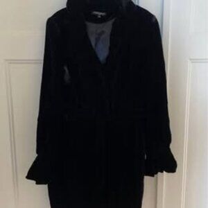 Mario Serrano Crushed Velvet coat jacket Size 10 (Fits as an 8 IMO)